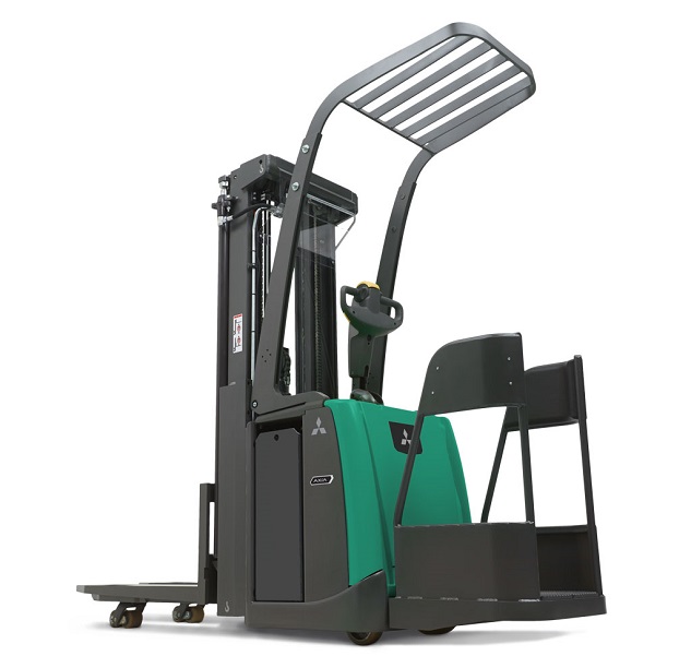 Location courte durée - Gerbeur électrique à plateforme Mitsubishi AXIA EM - 1200 kg - Polyvalent et maniable_1