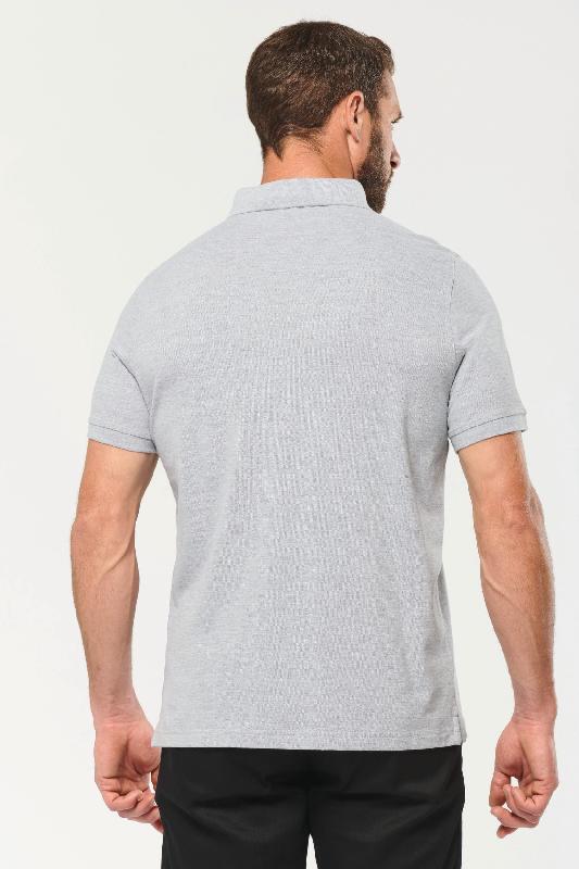 Polo homme manches courtes - col boutons pression - WK225 - maille piquée en coton peigné - tailles XS à 4XL_1