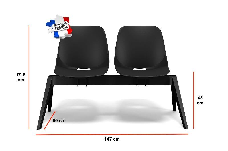 Poutre d'accueil BAKEA - Sokoa - 2 places, Rouge_1