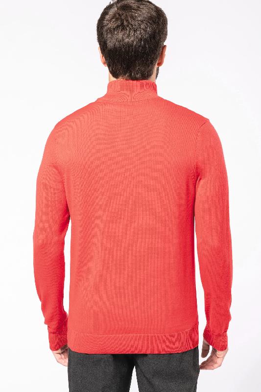 Pull 1/4 zip homme - Réf: K970 - Kariban - 50% coton / 50% acrylique - plusieurs tailles et couleurs disponibles_1