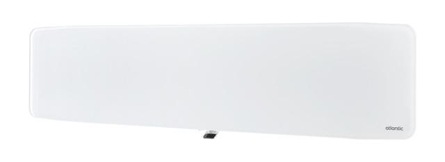 Radiateur verre connecté Verali plinthe 1500W blanc brillant - Atlantic - 507658_1