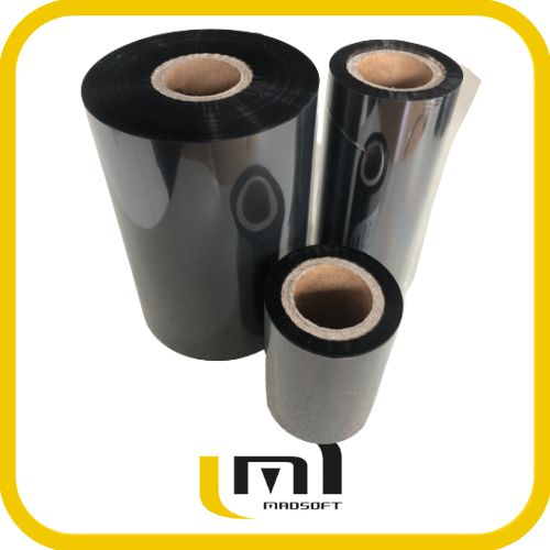 Ruban de transfert thermique cire premium - Qualité exceptionnelle - Compatible imprimantes thermiques TSC, Zebra, Datamax, Intermec, Cab, Sato, Godex_1