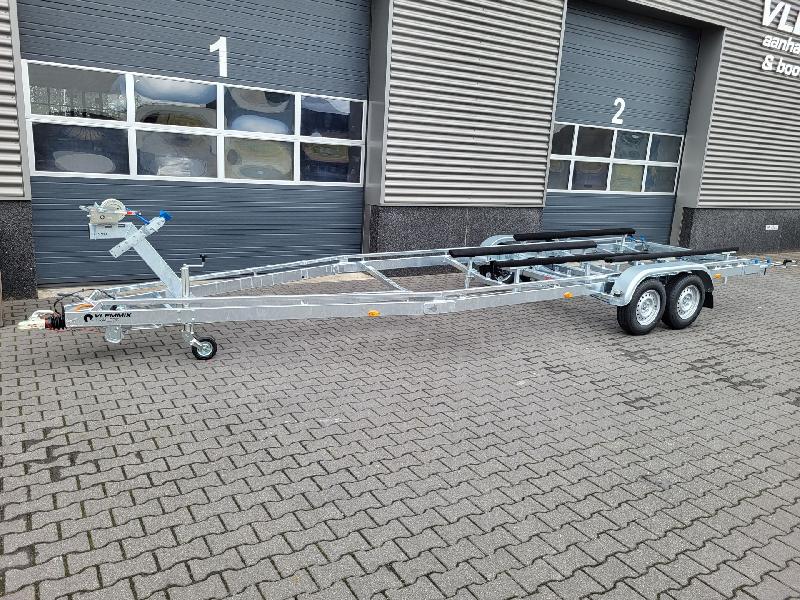 7m80-2m20 2x1350kg - 2700 kg - VLEMMIX - Remorque Porte-Bateau avec patins_1