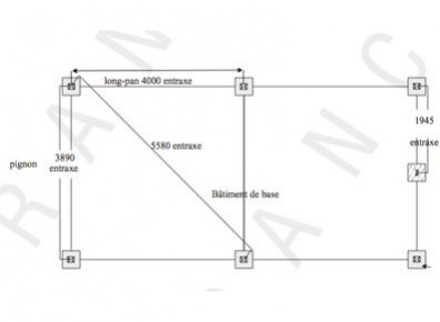 Abri camping-car semi-fermé métallique 3/4 / structure en acier / toiture à deux pans en acier / 3.89 x 3.10 m_1