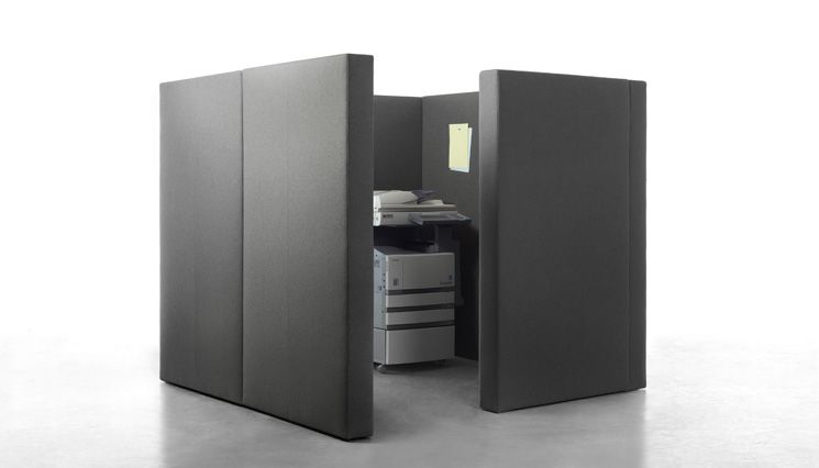 Cloison sur pied acoustique Flower Power - séparative, recouverte de tissu LUCIA_1