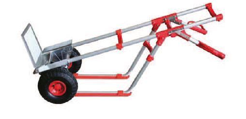 Diable aluminium brasseur - STR300N - bavette rabattable - capacité 300 kg - léger et robuste_1