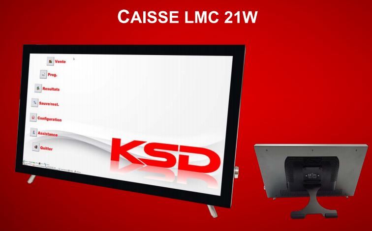 LMC 21W - Caisse enregistreuse tactile avec écran capacitif 21,5