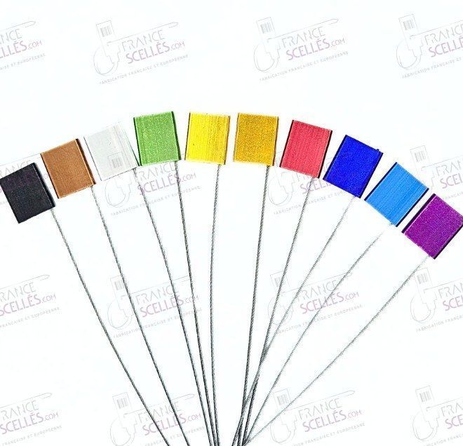 Scellé câble réglable KABLO 1.5 à 3.5mm - Personnalisation x10 unités - pour camions, containers, wagons, contrôle matériel .._0