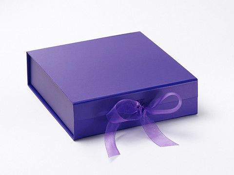 Bnbm - Boîtes pliantes aimantées avec ruban - 217x207x60 et 186x186x195 - Carton haute densité - Personnalisations multiples_1