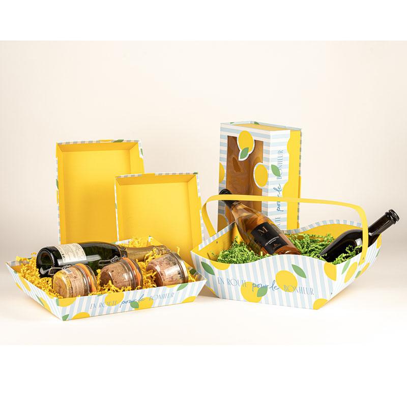 Boite carton rectangle pliable Bonheur 32x18 -_1