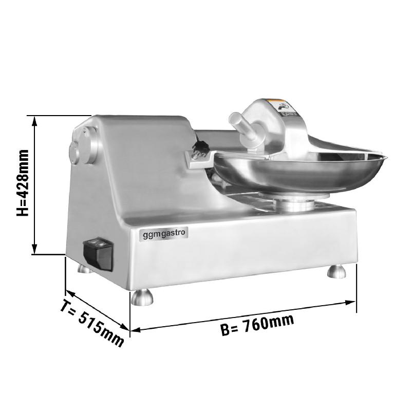 Cutter horizontal professionnel 10 L - 750W | Ggm_1