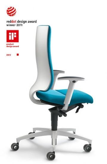 Fauteuil de bureau ergonomique Intouch - Design primé et mécanisme Syncro-Dynamic breveté - Dauphin_1