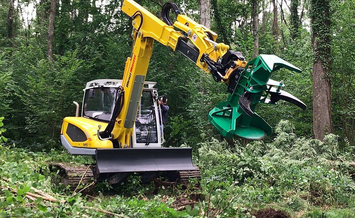 Tête forestière pour abattage rapide et précis
