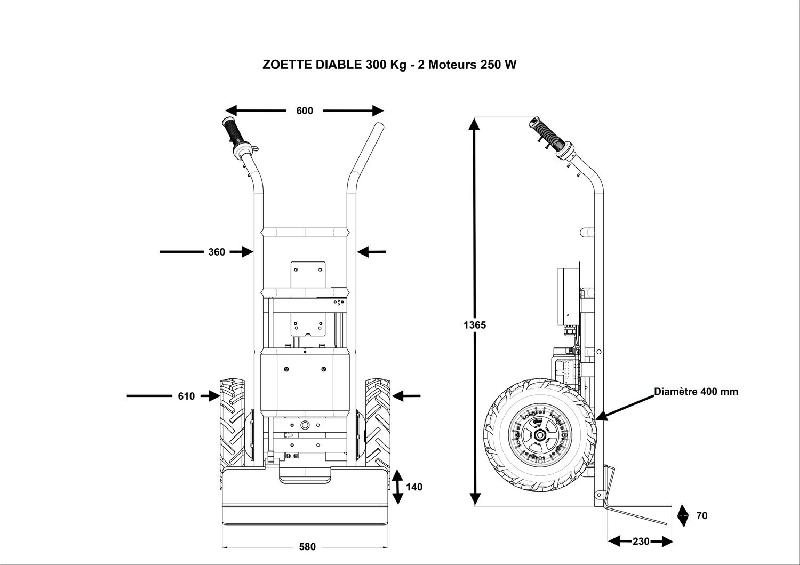 Diable électrique 2 x 250w - Avec_1