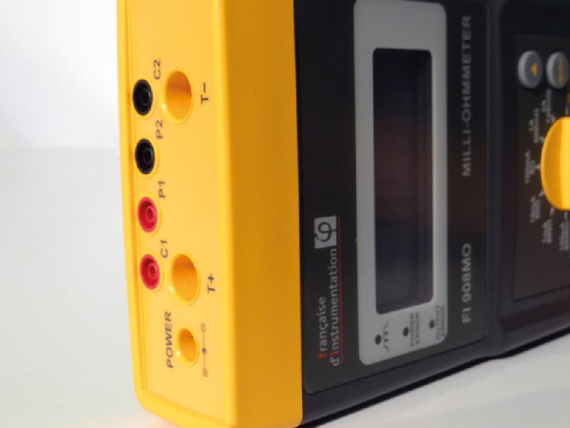 FI908MO - Micro-milliohmmètre portable 5 A avec résolution 1 µΩ et mesures Kelvin en 4 fils_1
