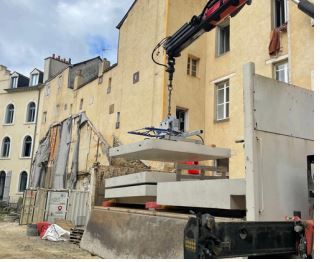 Palonnier à ventouses pour dalles béton préfabriquées  3 tonnes_1