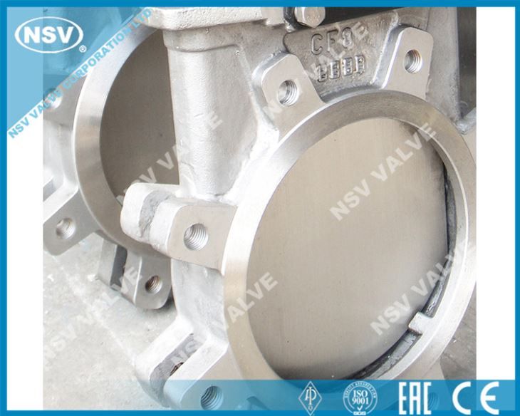 Vanne à guillotine - NSV Valve - en acier inoxydable résistant à la corrosion - norme MSS SP-81_1