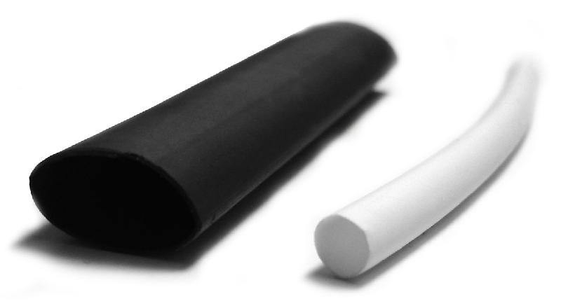 10 gaines thermorétractables blanc/noir - longueur 0.08m - diamètre de 3.2 à 12.7mm - ZENITECH_1