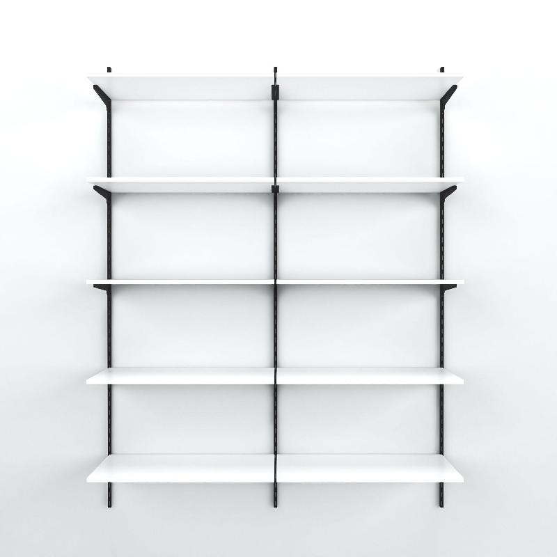 Élément suivant Cremablack 5 tablettes blanc L90xH240cm_1