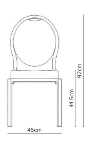 Chaise de conférence empilable en aluminium lisse bombé 25x25mm - FIORA 60/6 - assise comfort plus et dossier tapissé_1