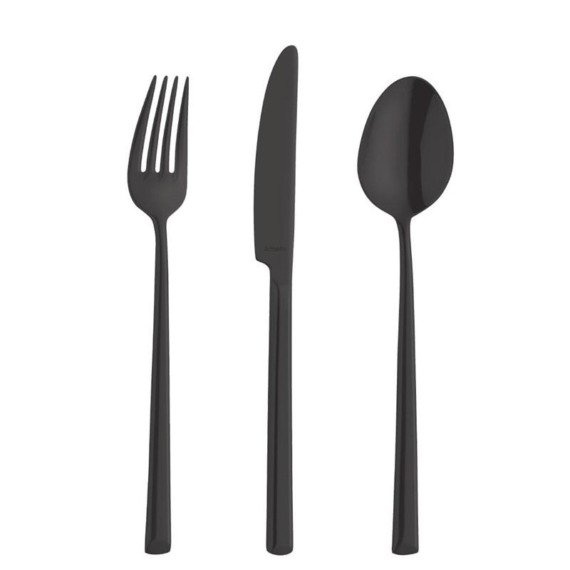 Couteaux de table Metropole PVD noirs (lot de 12) | Amefa - DX690_1