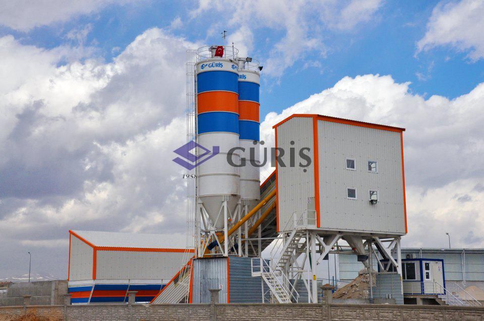 GSP 200 CT centrale à béton fixe - Guris - 200 m3/h - mélangeur double arbre Sicoma 5 m3_1