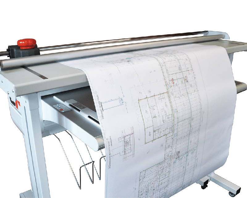 Plieuse de plans / Coupeuse Powercosinus® Evo XL - Machine 2 en 1, largeur 130 cm, plieuse électrique A0_1