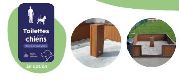 Canisite mobile en PVC imputrescible - support en acier galvanisé - panneaux composites_1