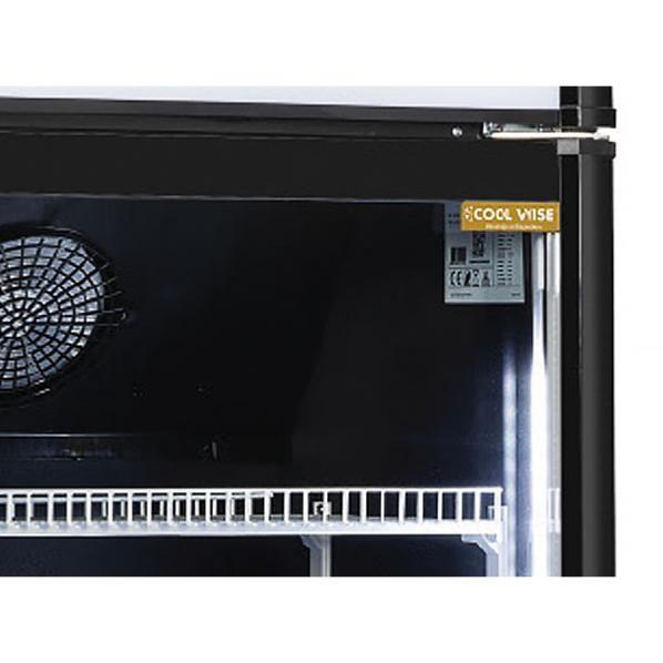 Armoire à boissons noire 1 porte 300 L - avec canopy plat | Coolhead - DC328CB_1