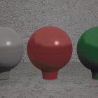 Borne Lune - Hauteur 47 cm - Diamètre 40 cm - À sceller - Acier S235_1