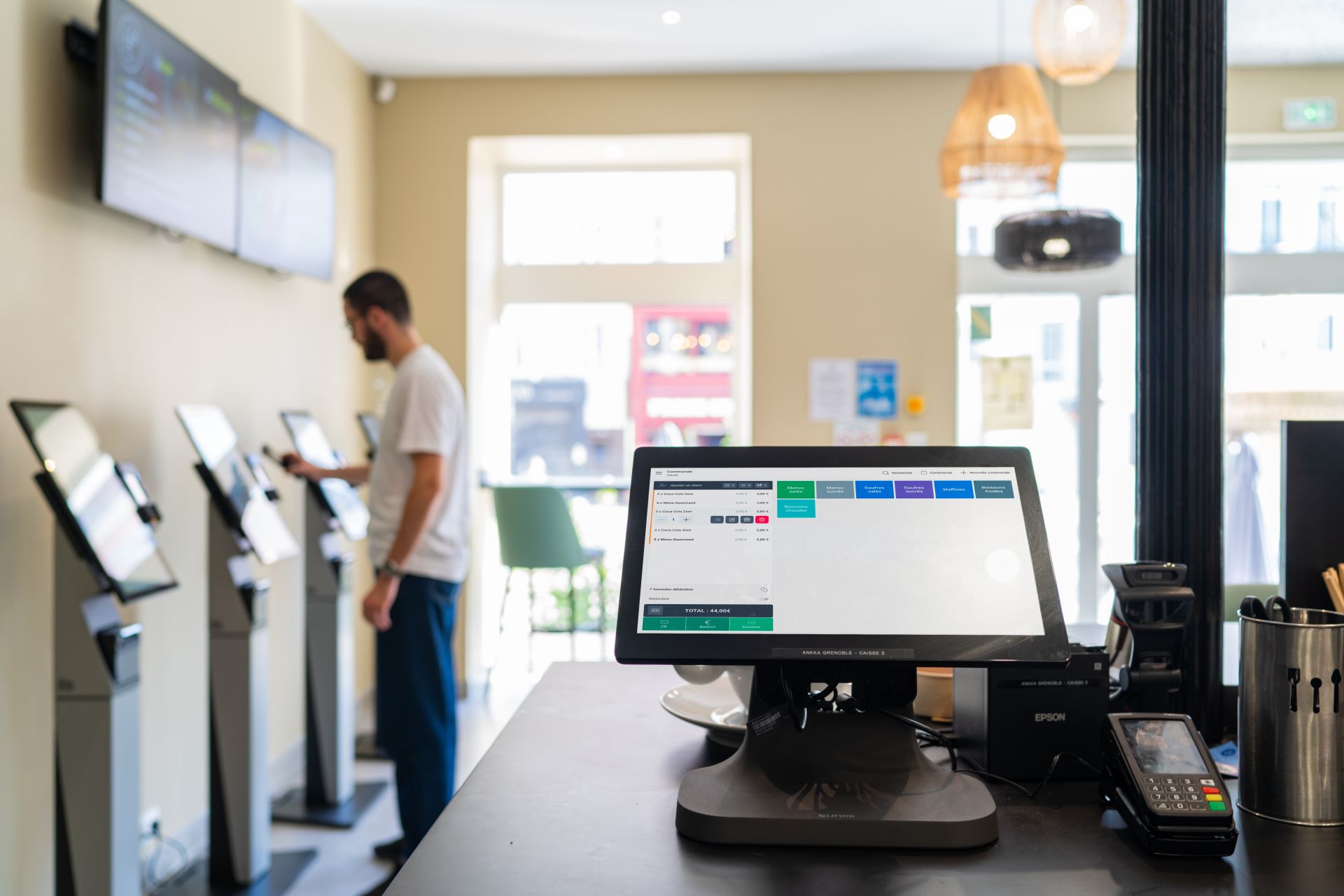 Caisse enregistreuse tactile snack, fast food & restauration rapide_1