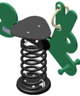 Jeux sur ressort - Lapin LD1FR1102 - Pour enfants dès 1 an - Dimensions compactes_1