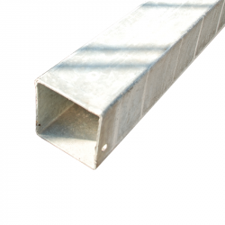 Poteau de signalisation carré WP Signalisation - acier galvanisé - dimensions ajustables 40x40mm ou 80x80mm_1