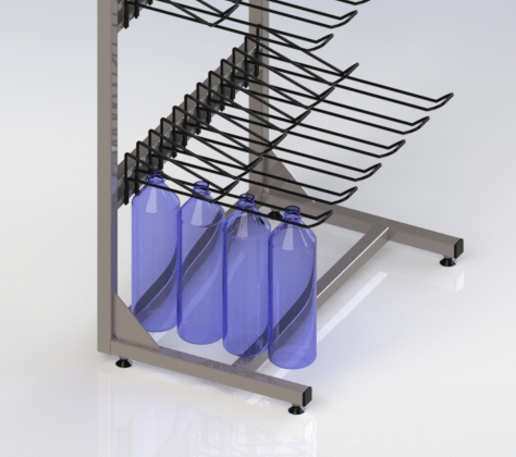 Présentoirs bouteilles en verre - Mobilier de magasin sur mesure - Aménagement de boutique_1