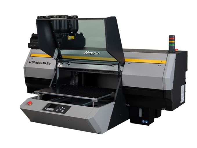 Table à plat UV LED pour impression sur objet cylindrique - MIMAKI UJF-6042 MKII E - Surface 600x420 mm et option Kebab_1