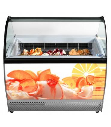 Vitrine à crèmes glacées froid statique pour chr, traiteurs, boulangeries, pâtisseries, marchands de glace et snacks -  isabella isa_1