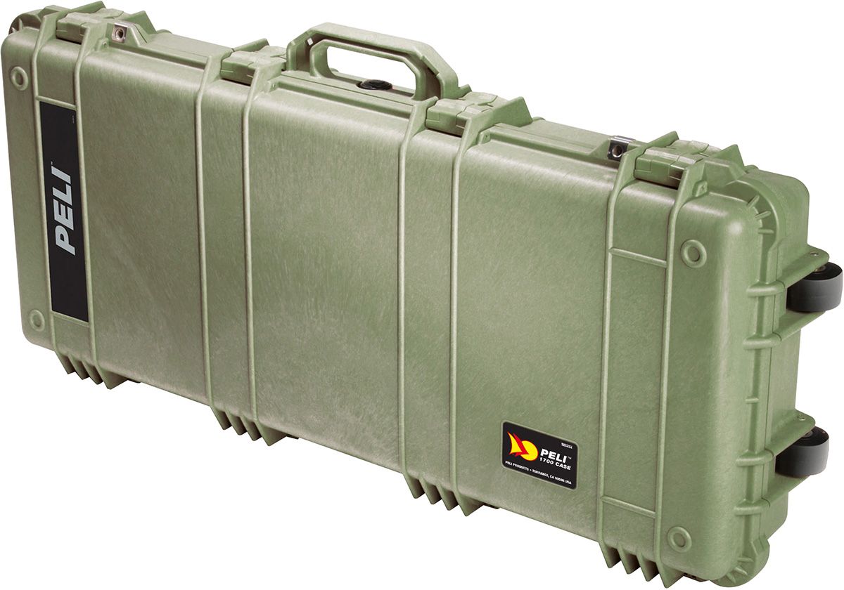 1700 Longue Protector - Valise étanche Peli - Intérieur : 90,8 × 34,3 × 13,3 cm - Jeu de 3 pièces en mousse et roulettes solides_1