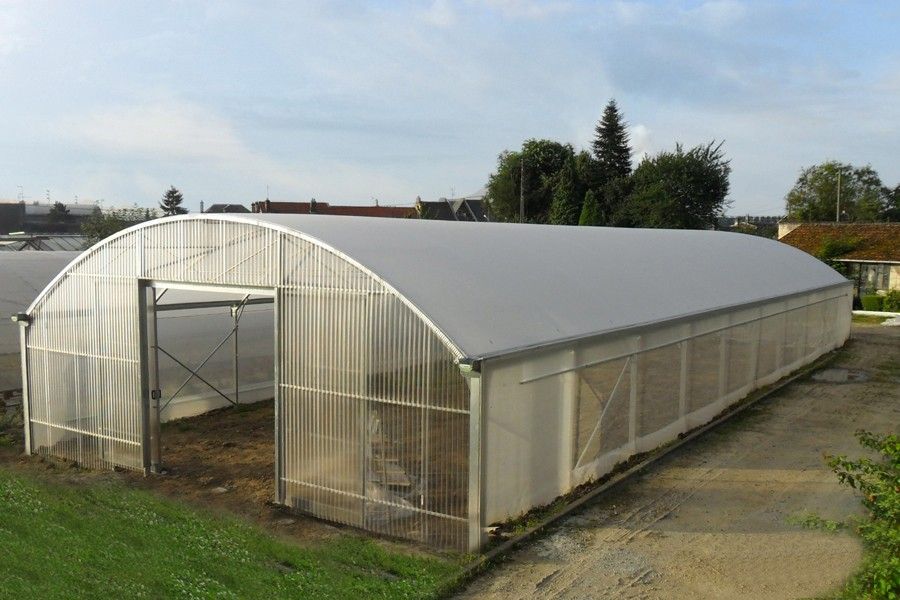 9.60 m optimum avec cheneaux - serre tunnel - serres val de loire - longueur 10 m_1