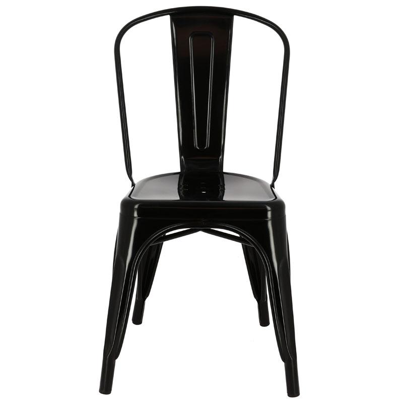 Chaise restaurant métal Chicago - NOIR_1