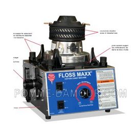 Machine à barbe à papa professionnelle Flossmaxx - Gold Medal - Inox, 2000W, bassine aluminium 66cm_1