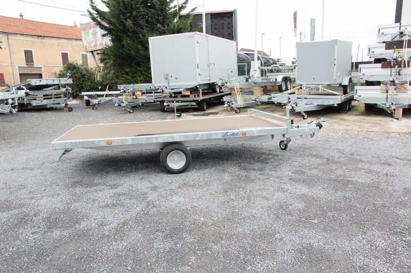 Remorque plateau basculant pour 2 quads - transport d'engins et véhicules - Lider 33630_1