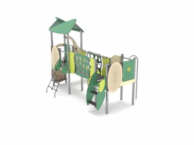 Structure multi-activités métallique Organik - LD1OR2441 - Ludoparc - 2 tours - pour enfants dès 1 an_1