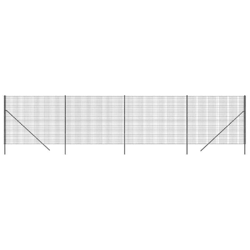 Vidaxl clôture en treillis métallique anthracite 2,2x10 m 154199_1