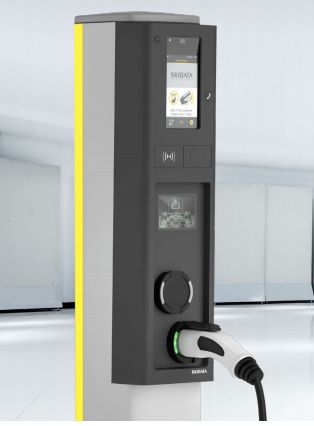 Borne de recharge pour voiture électrique - SKIDATA Ampere.Gate - Intégration intelligente et durable_1