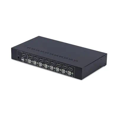 Commutateur KVM HDMI 8 Ports avec Kit de Montage en Rack 1U, HDMI 2.0 4K 60Hz, Commutation par Bouto_1