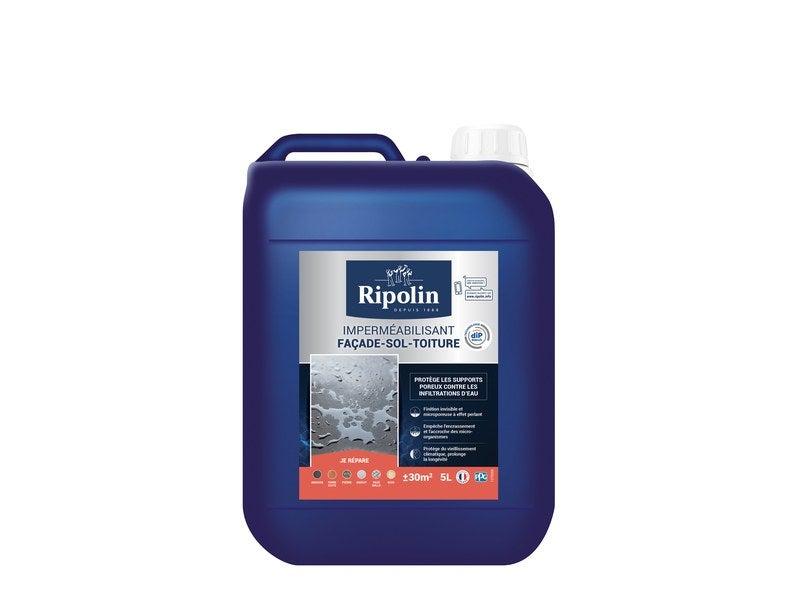Imperméabilisant façade et sol RIPOLIN - incolore 5L - multisupport, intérieur/extérieur_1