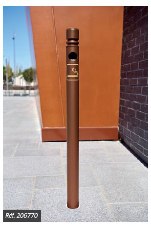 Potelet-cendrier - LIGNE PROVINCE - Pratique et idéal pour l'harmonie du mobilier urbain - Contenance 1500 mégots_1