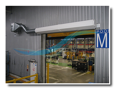 Rideau d'air pour industrie - marque Portes d'air AFIM® - pour applications industrielles et entrepôts frigorifiques_1