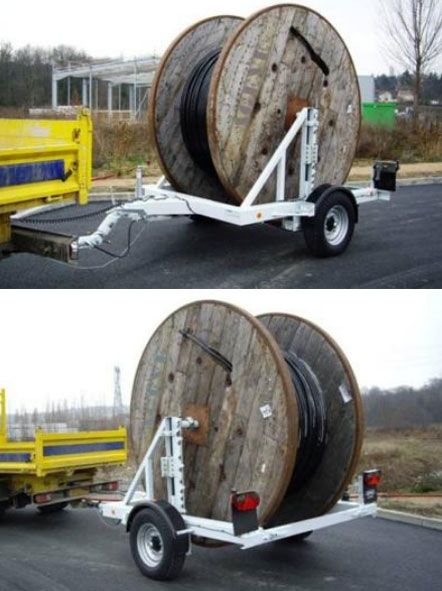 S 2000 - Remorque Porte-Touret - SIPREL - Charge utile 1900 Kg_1