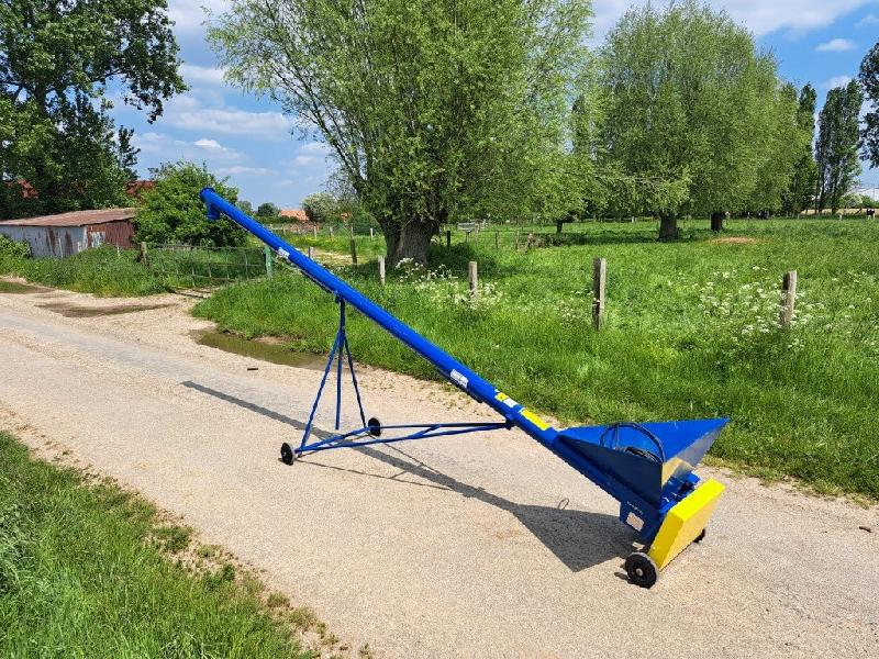 Vis à grain élévatrice sur chariot - Sauterelle NC - Longueur 4.0m - Diamètre 140mm - Modèle SM - Référence V0516 - Occasion_1